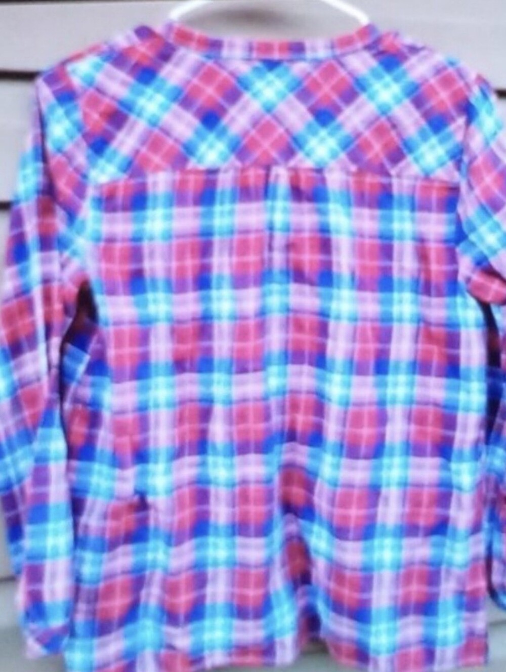 J. Crew Ruffle Flannel Top. - Picture 5 of 5